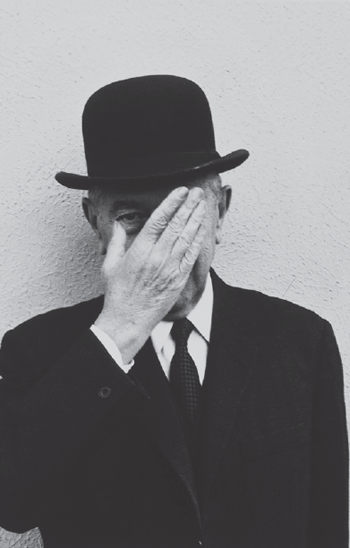 Duane Michals Magritte with Hand Over Face Exposing One Eye 1965 gelatin - photo 3