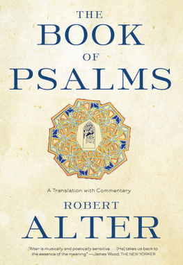 Alter - Book of psalms - a translation with commentary