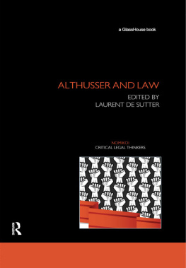 Althusser Louis - Althusser and Law