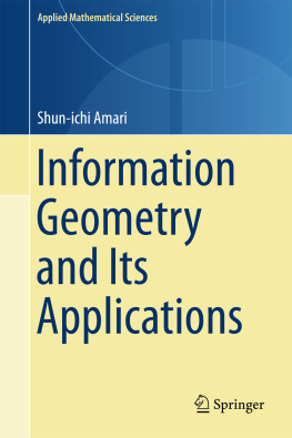 Amari - Information Geometry and Its Applications