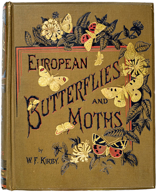 The ornate cover of W F Kirbys European Butterflies and Moths 1889 1882 - photo 13