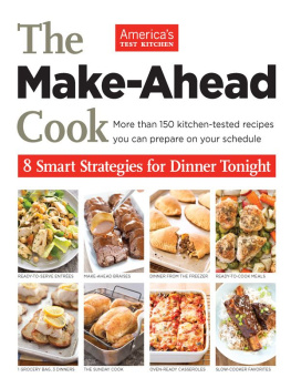 Americas Test Kitchen The Make-Ahead Cook