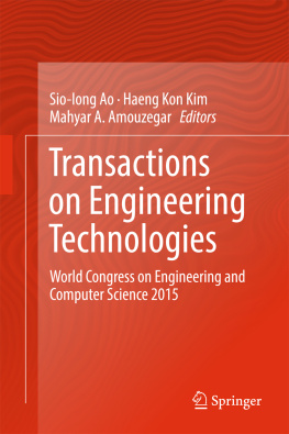 Amouzegar Mahyar A. - Transactions on engineering technologies: World Congress on Engineering and Computer Science 2015