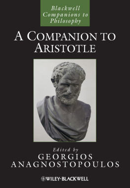 Anagnostopoulos - A Companion to Aristotle