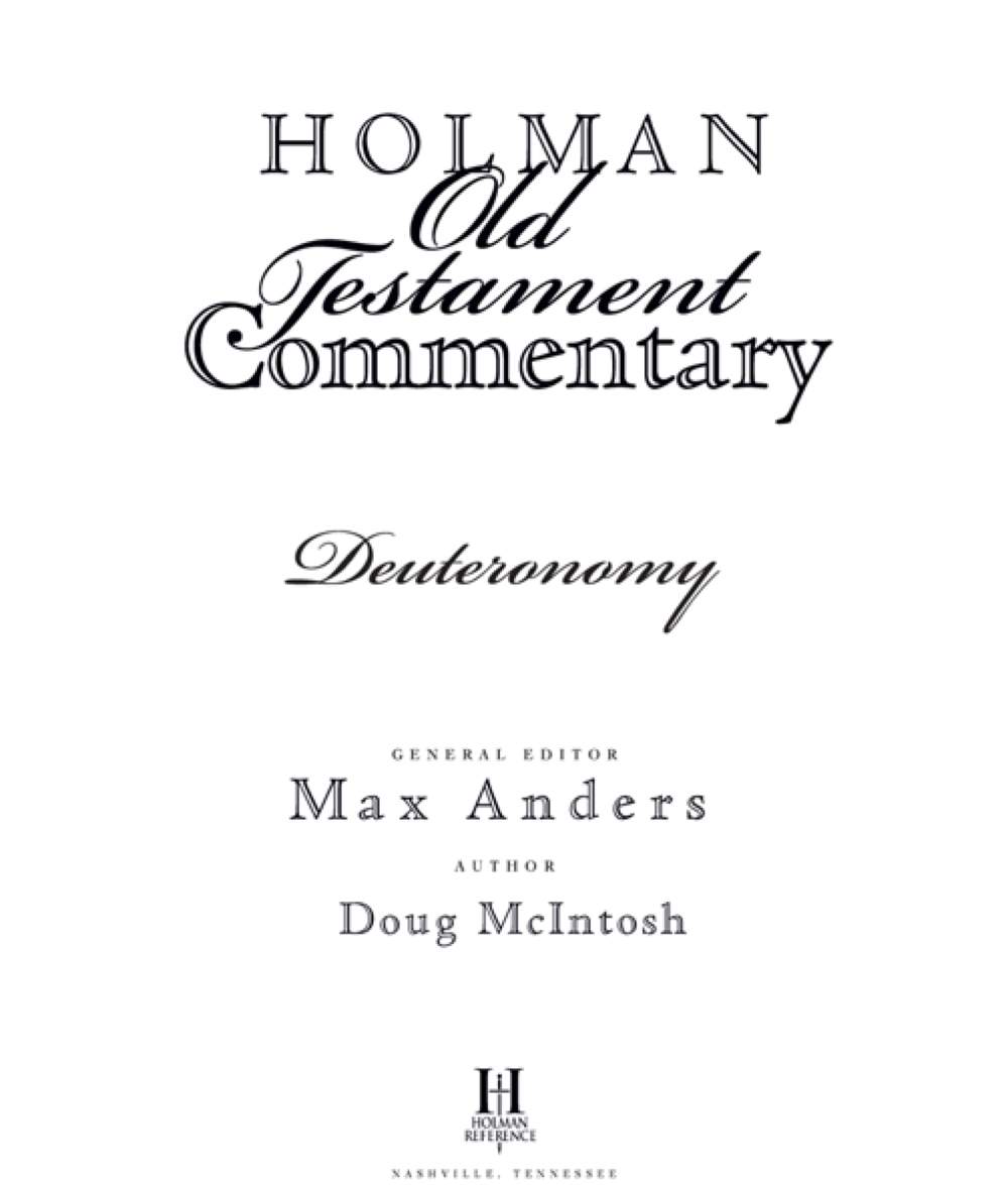 Holman Old Testament Commentary 2002 Broadman Holman Publishers Nashville - photo 2