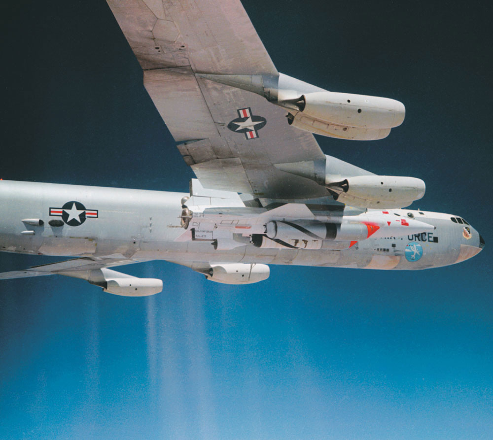 X-15 nestled under the wing of its B-52 mother ship USAF Air Force Flight - photo 3