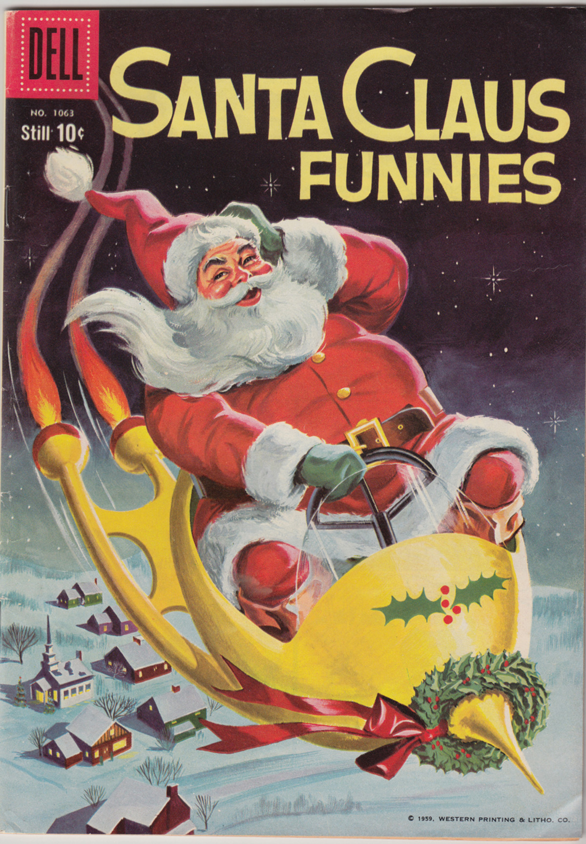 Cover of the Dell Santa Claus Funnies December 1959 Western Printing Litho - photo 8