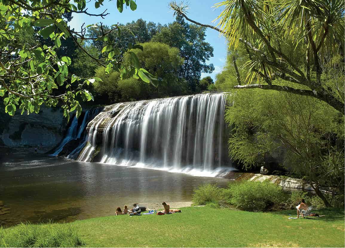 Rere Falls near Gisborne in the East Cape NZ Tourism New Zealand is situated - photo 12