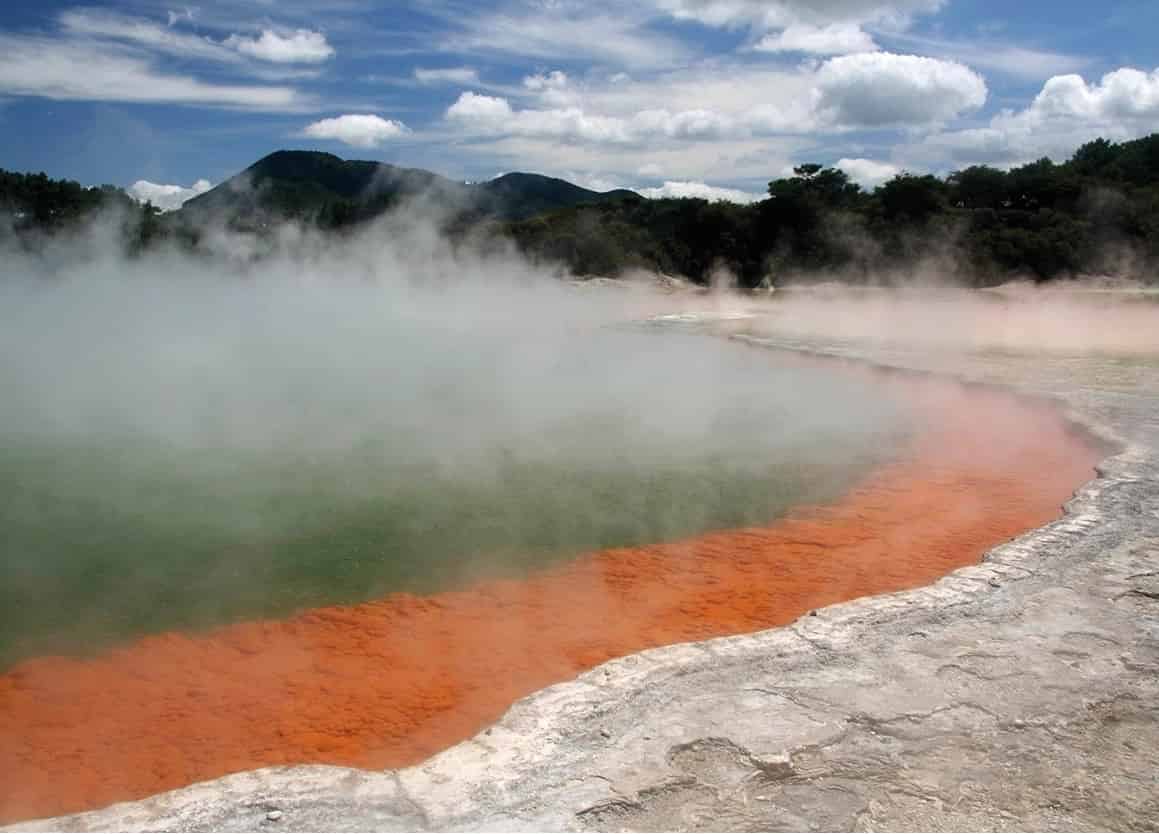 Geothermal activity For spouting geysers bubbling mud pools and natural hot - photo 7