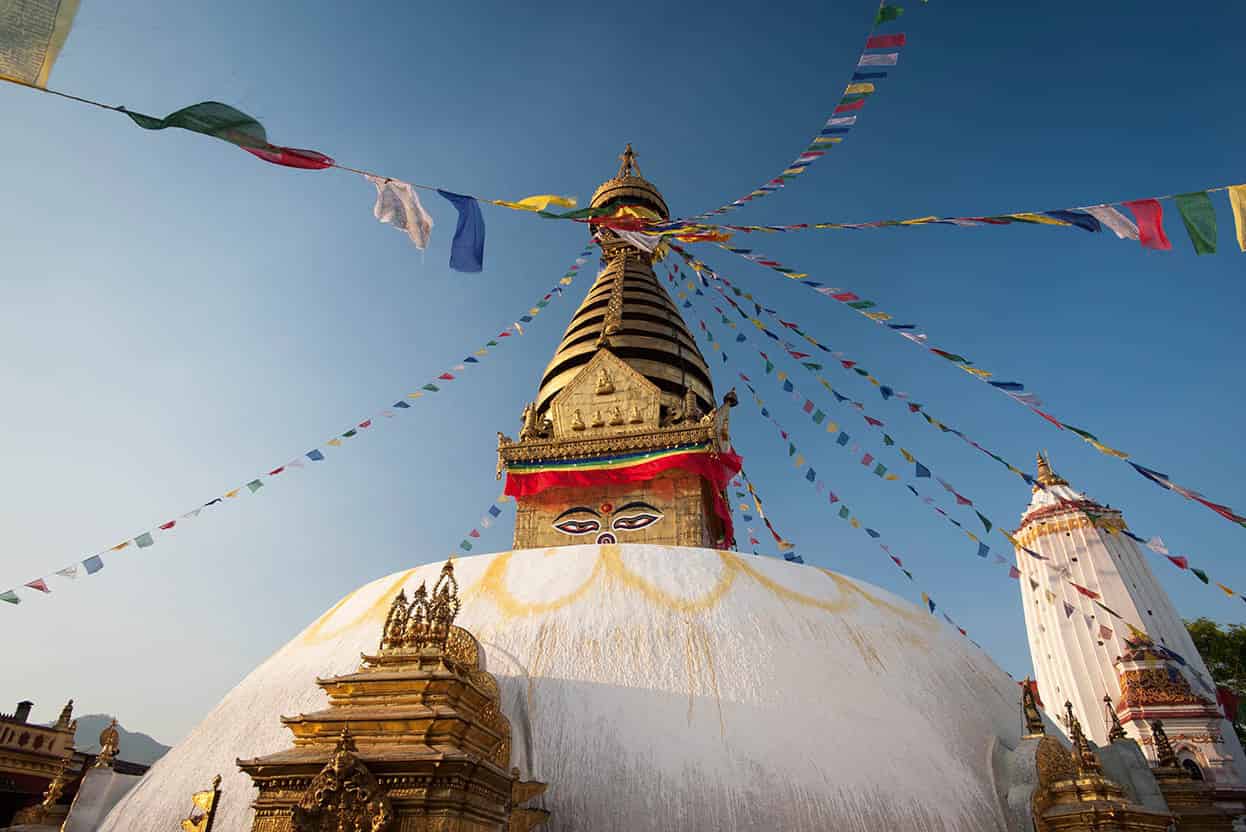 Swayambhunath Standing atop a monkey-infested hill this great white stupa has - photo 5