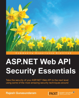 Gunasundaram ASP.NET Web API Security Essentials