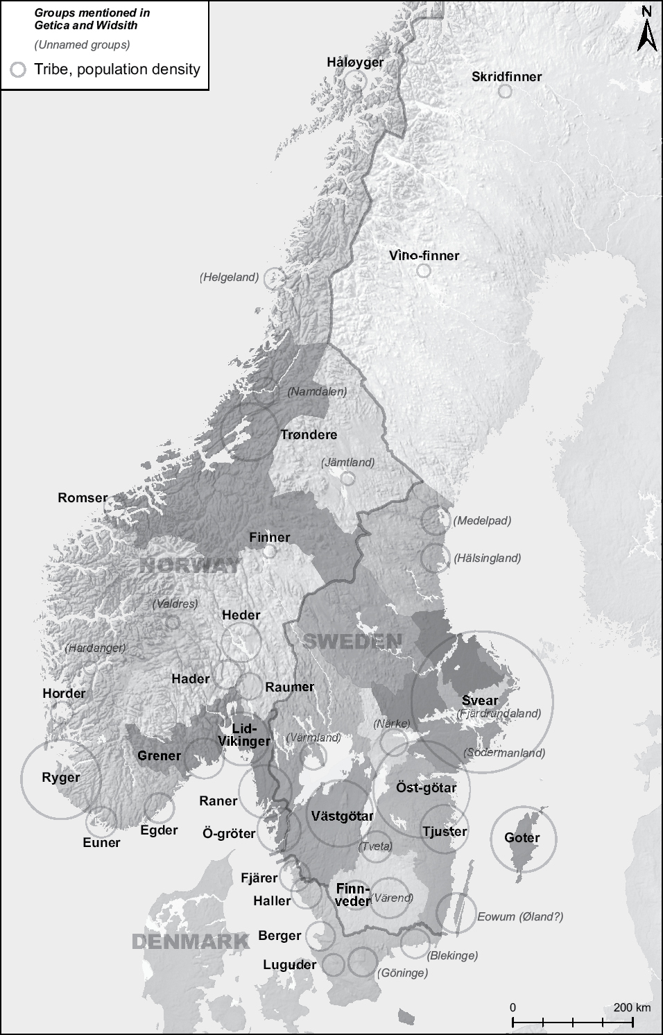 Map 2 Scandinavian tribal groupings legal districts and kingdoms from - photo 2