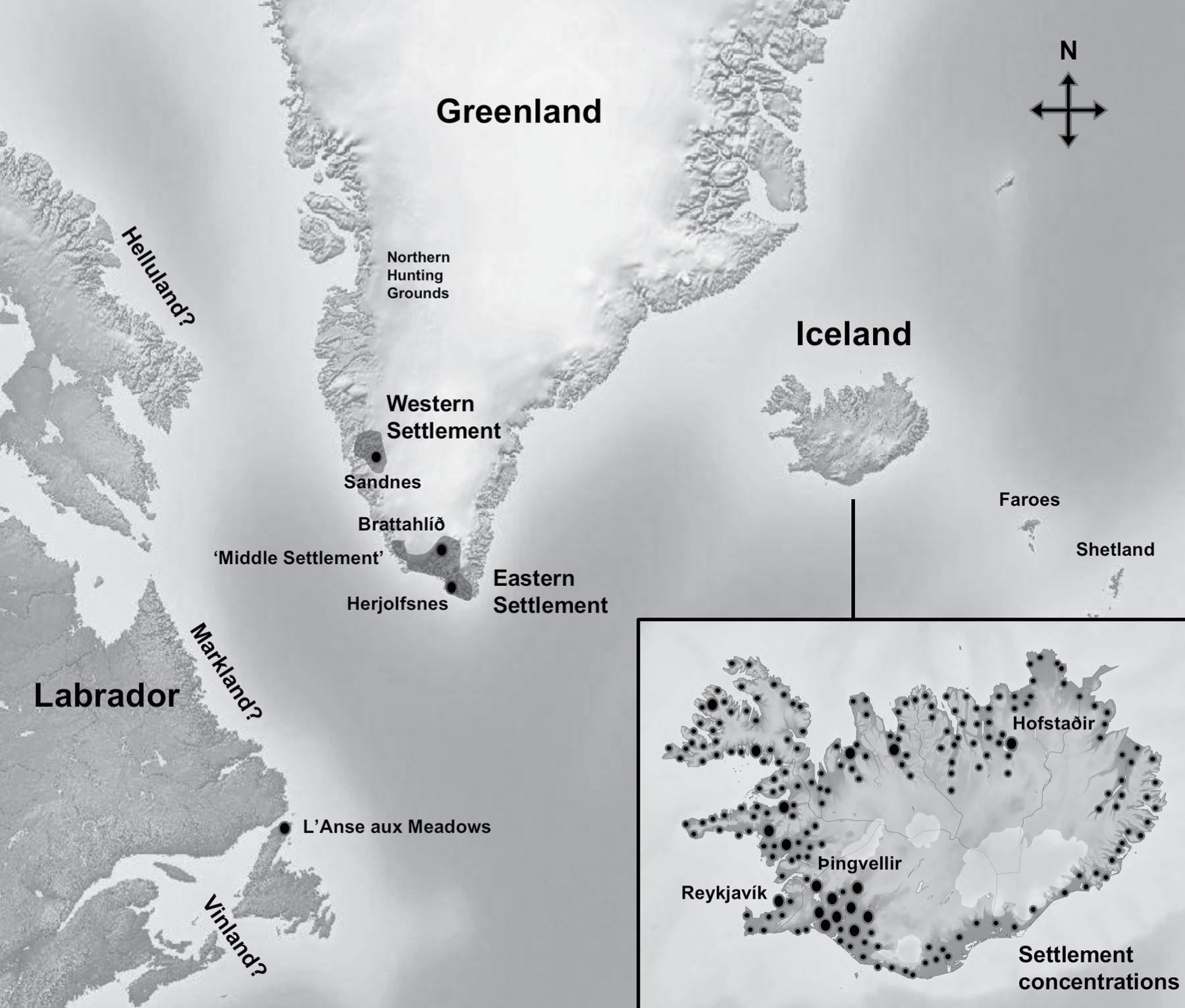 Map 8 The Norse in the North Atlantic Iceland was settled c 870 and quickly - photo 8