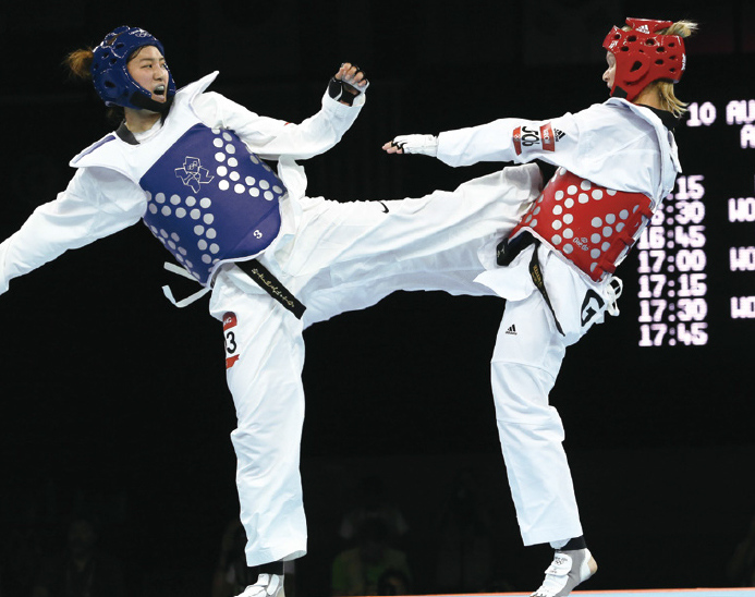 Taekwondo quarterfinal match at the 2012 London Summer Olympics The answer is - photo 5