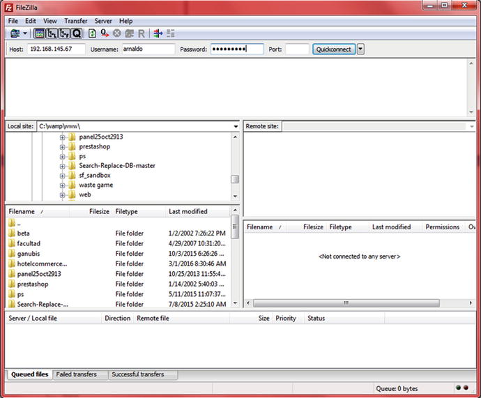 Figure 1-2 The FTP client FileZilla can be used to upload files to the server - photo 2