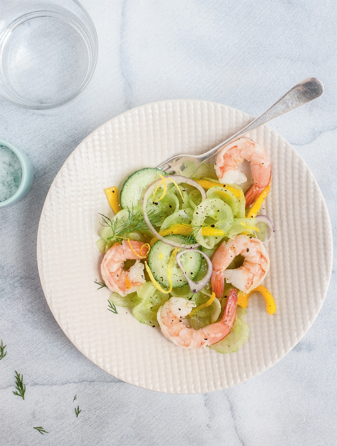 Cucumber salad with prawns and mango Serves 4 Preparation time 15 mins - photo 5