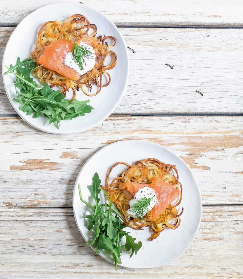 Potato rosti with smoked salmon Makes 6 rosti Preparation time 20 mins Cooking - photo 6