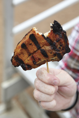 pork chop on a stick Silliness aside foods on sticks are perfect for upping - photo 7