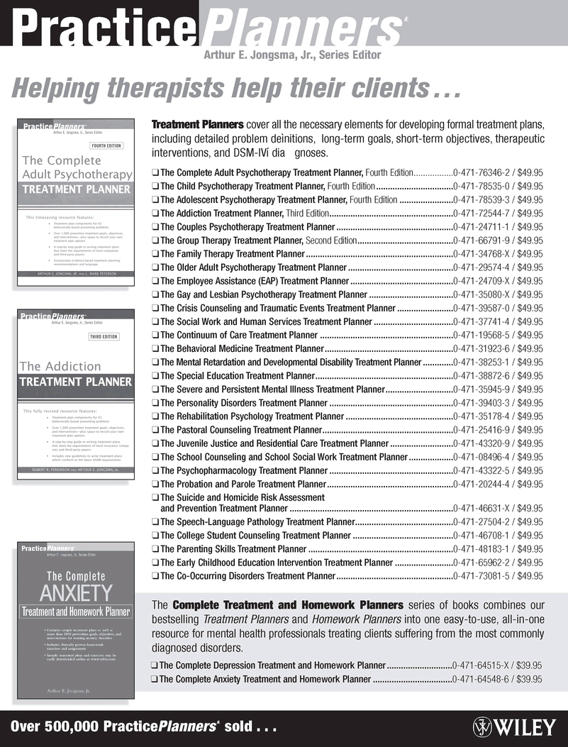 Adult Psychotherapy Homework Planner - photo 2