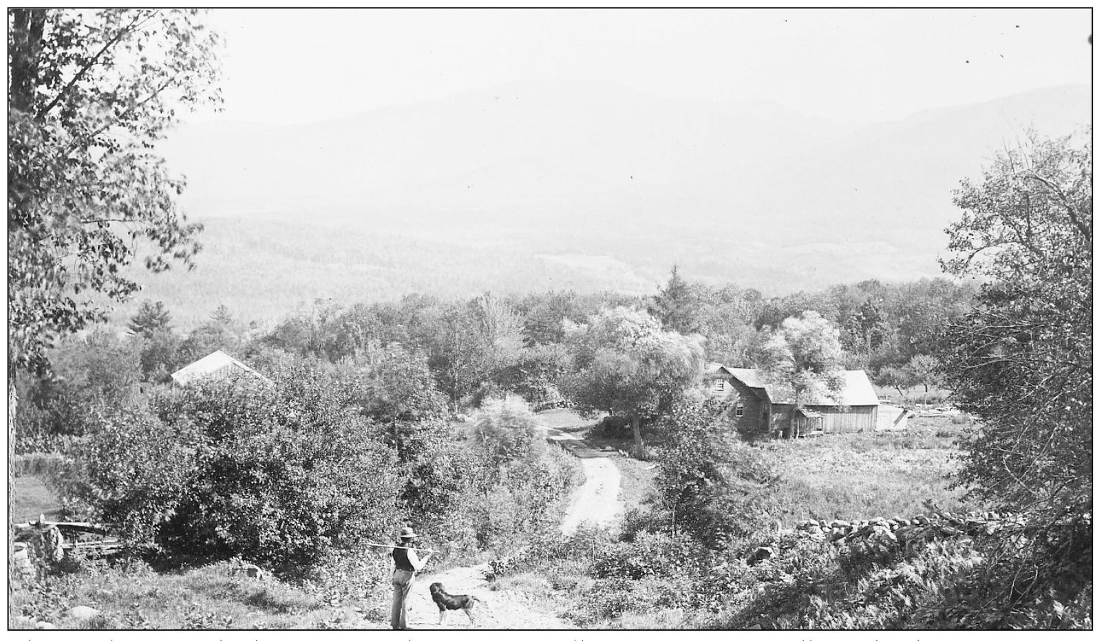 This early scene looking across the Easton Valley from Sugar Hill to the hazy - photo 3