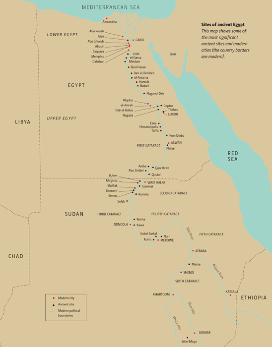 Sites of ancient Egypt This map shows some of the most significant ancient - photo 6