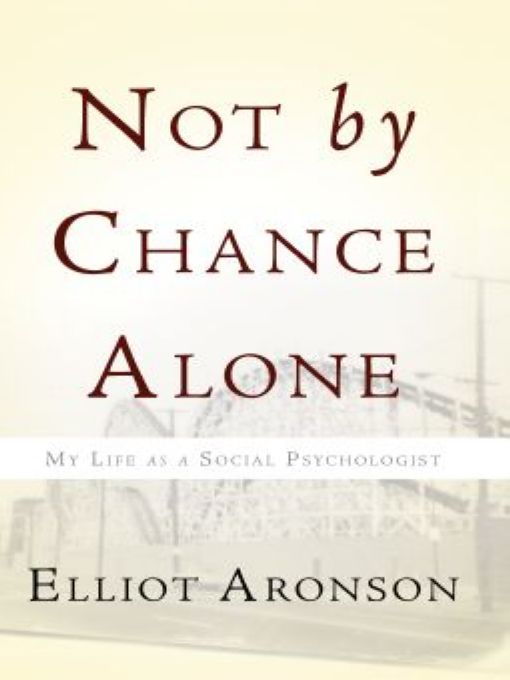 Table of Contents PRAISE FOR NOT BY CHANCE ALONE An illuminating account - photo 1