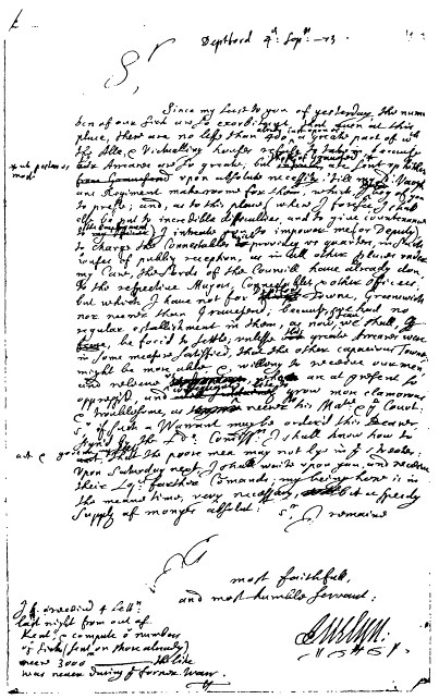 Fig 1 John Evelyn to Samuel Pepys draft letter of 4 September 1673 B6 - photo 2