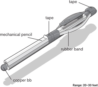 The BB Pencil is a small pocket-sized rifle designed to elastically launch a - photo 7