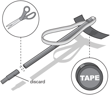 Carefully use scissors or a hobby knife to remove the tapered end of the - photo 10