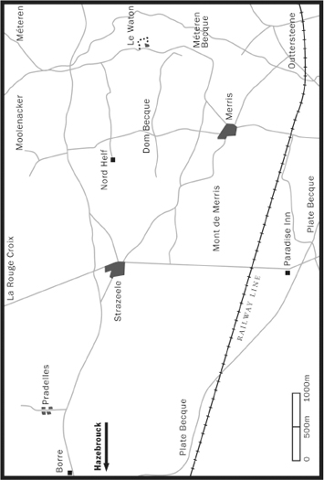 Map 3 1st Australian Division sector near Hazebrouck 13 April to 1 August - photo 6