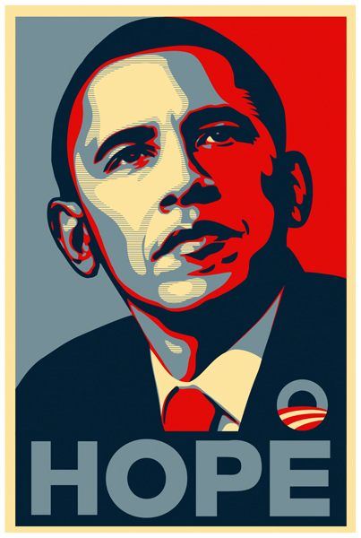 Obama HOPE poster by Shepard Fairey 2008 INTRODUCTION SEEING AMERICA I - photo 5