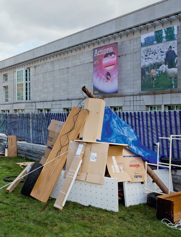 Post-apocalyptic settlement on the CCA front lawn as part of the Year 3000 - photo 21