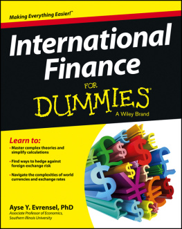 Ayse Evrensel International Finance For Dummies