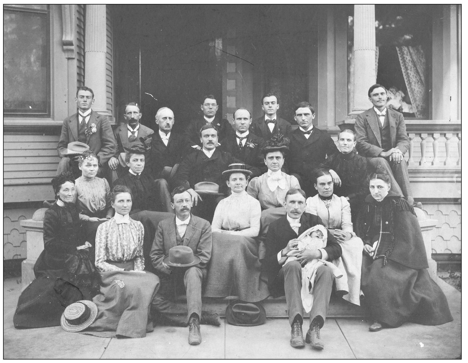 AUGUST 1902 Mary A Hill second row second from left with black hat left - photo 6