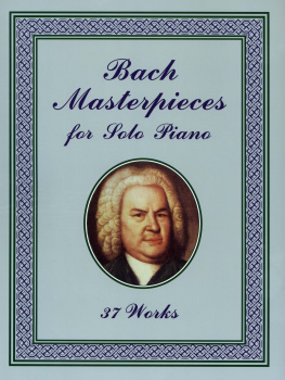 Bach - Bach Masterpieces for Solo Piano