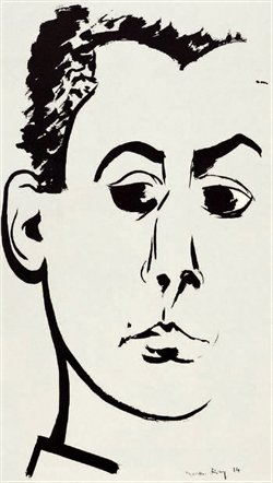 Self Portrait 1914 Ink on paper 425 x 30 cm Private Collection - photo 7