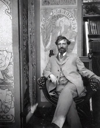 Mucha in his studio rue du Val-de-Grce Paris c 1898 Since the Art - photo 3