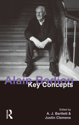 Badiou Alain - Alain Badiou: key concepts