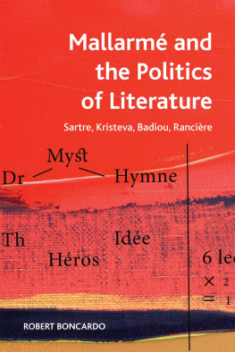 Badiou Alain - Mallarmé and the politics of literature: Sartre, Kristeva, Badiou, Ranciere