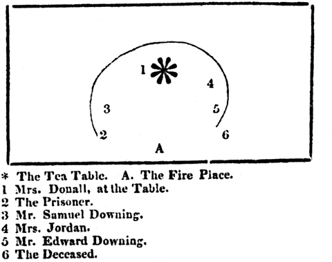 4 Contemporary sketch of the Donnall parlour showing the location of those - photo 6