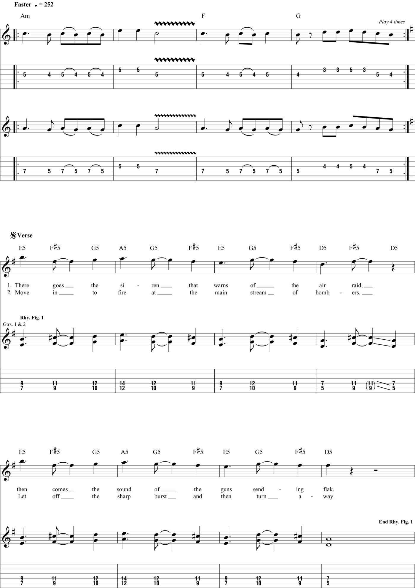 Iron Maiden--Guitar Tab - photo 5