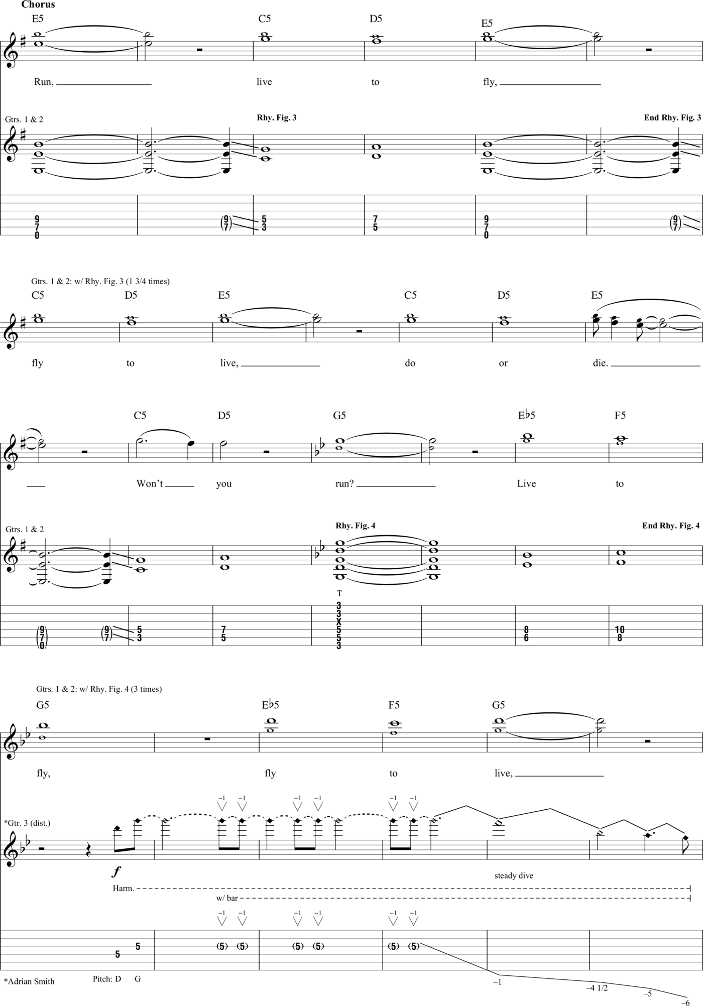 Iron Maiden--Guitar Tab - photo 8