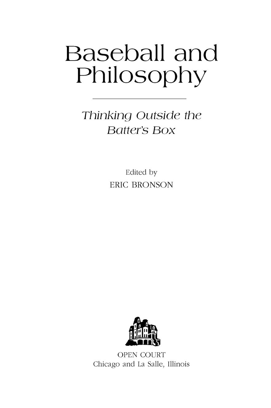 Table of Contents Popular Culture and Philosophy Series Editor William Irwin - photo 2