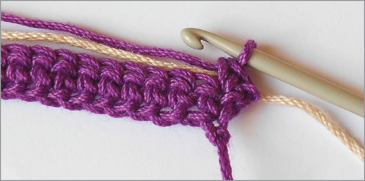 Photo 4 Your alternate color is now wrapped in the first single crochet To - photo 5