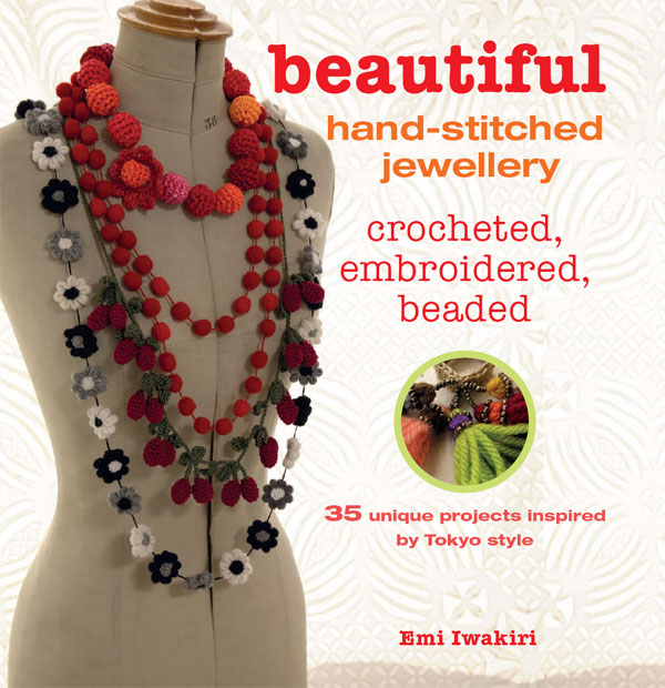 Emi Iwakiri beautiful hand-stitched jewellery crocheted embroidered - photo 1