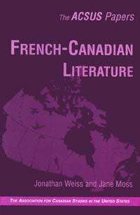 title French-Canadian Literature ACSUS Papers author Weiss - photo 1