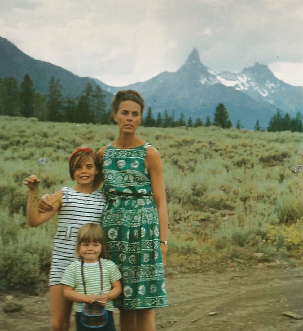 Me Margot and my mom in the Tetons Muffet with me after my christening - photo 17