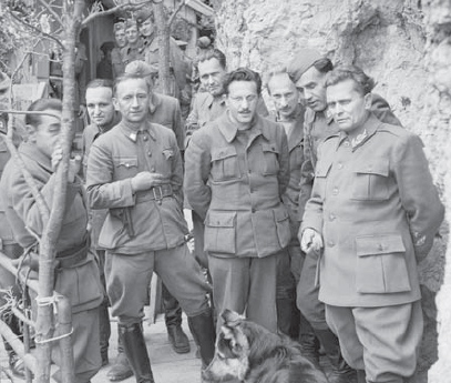 Tito far right wearing marshals uniform poses for a British Army - photo 3