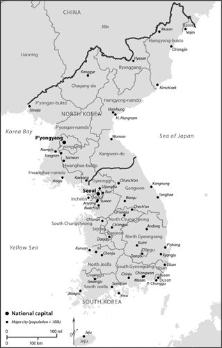 Map of the divided Korean Peninsula Illustrations copyright 2016 by C Scott - photo 1