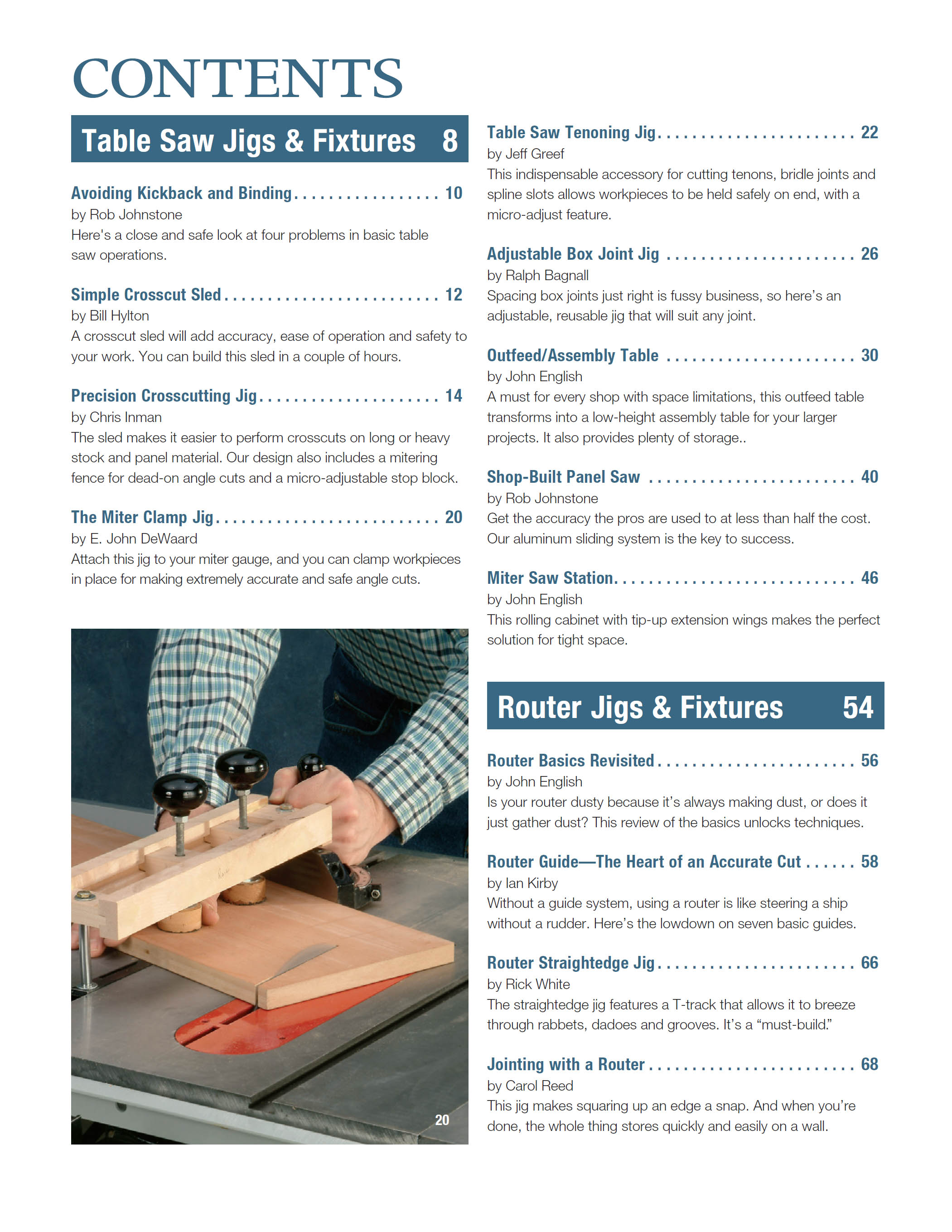 Jigs fixtures for the table saw router get the most from your tools with shop projects from woodworkings top experts - photo 7